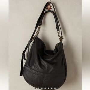 Anthropologie Black Leather Ramona Hobo Bag by LK Berlin